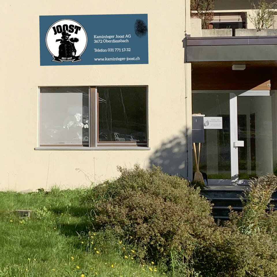 Hausbeschriftung für Kaminfeger Joost