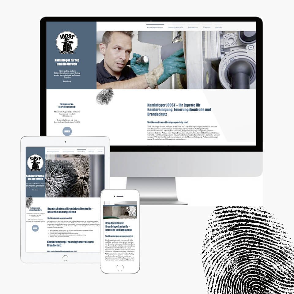 Website Kaminfeger Joost