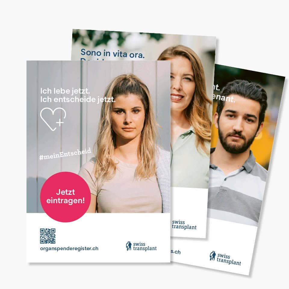 Swisstransplant Plakate