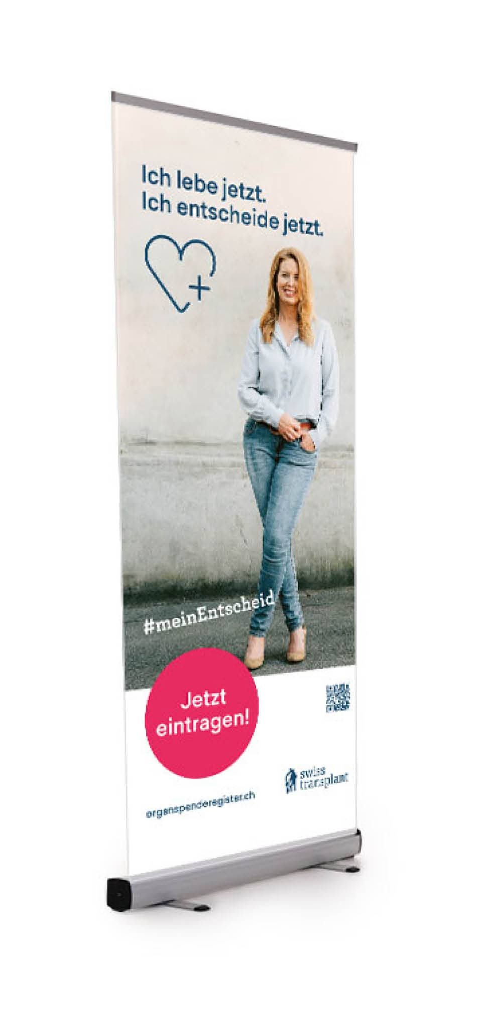 Swisstranplant Roll-UP Frau