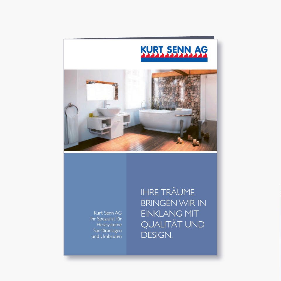 Prospekt für Sanitär Senn
