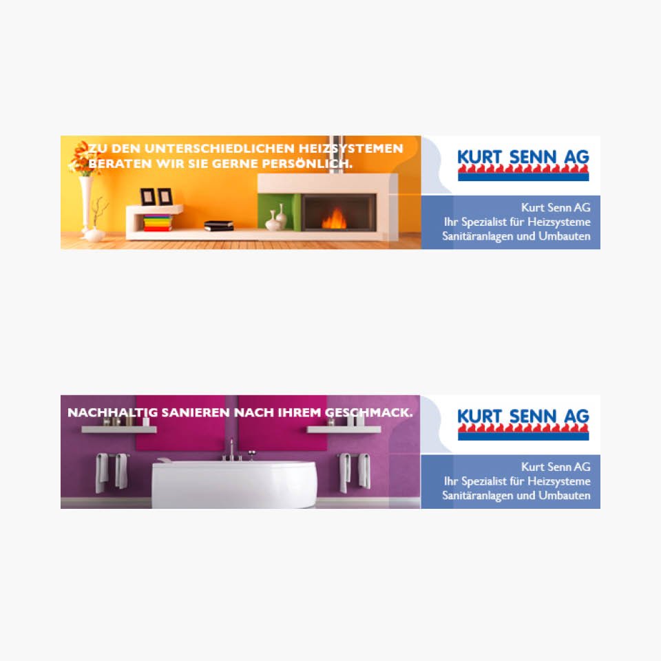 Webeiten Banner für Sanitär