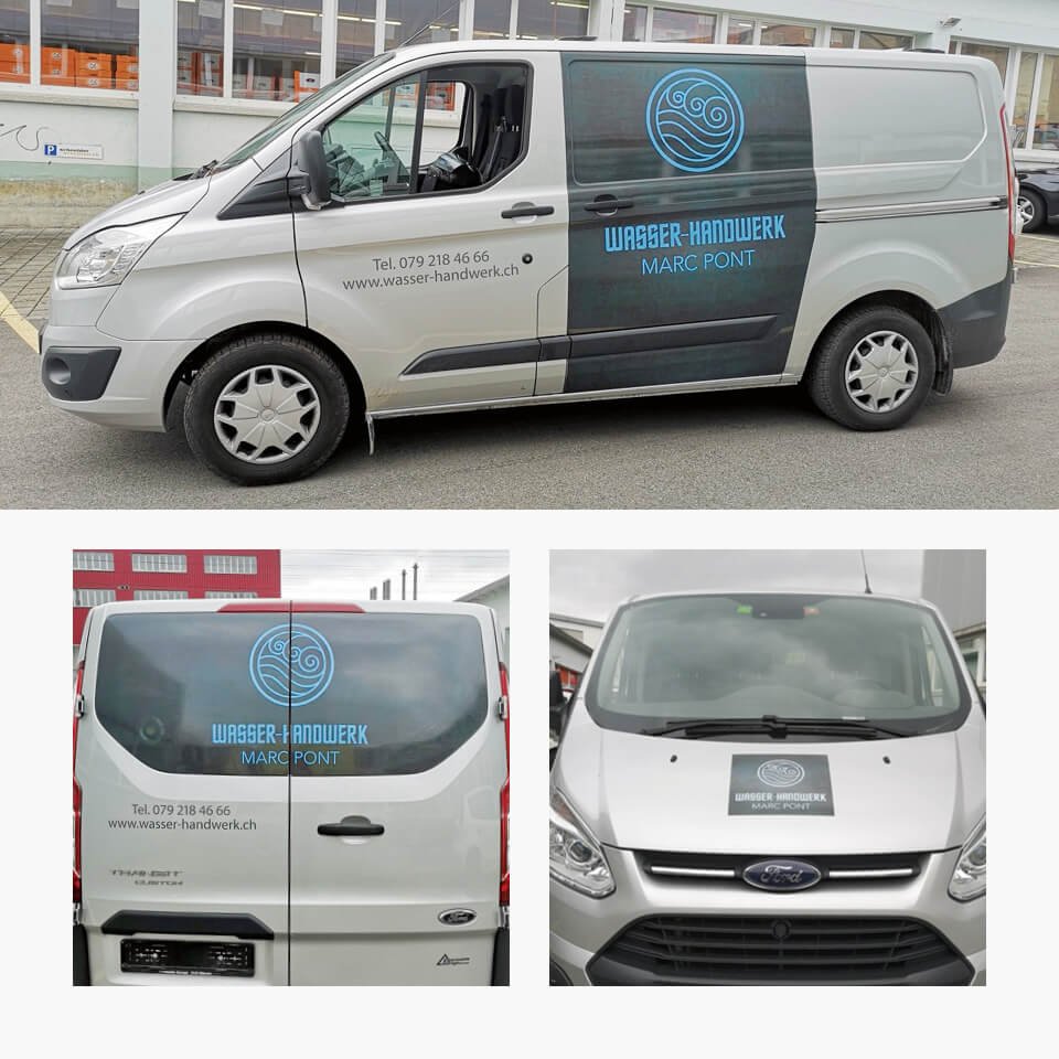 Autobeschriftung Sanitär Pont