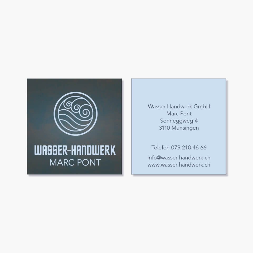 Visitenkarte Sanitär Pont