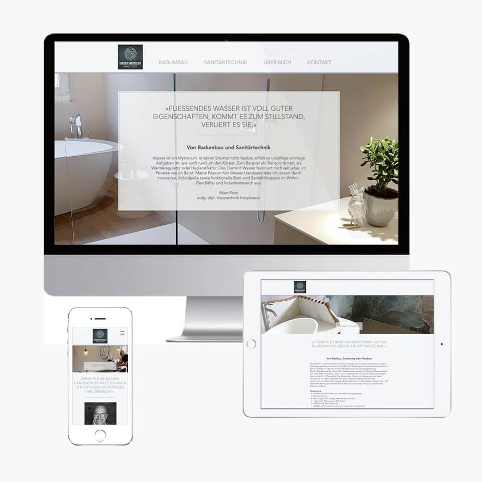 Webdesign Sanitär Pont