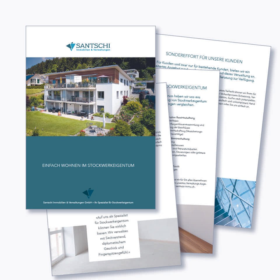 Santschi Immobilien Firmenprospekt