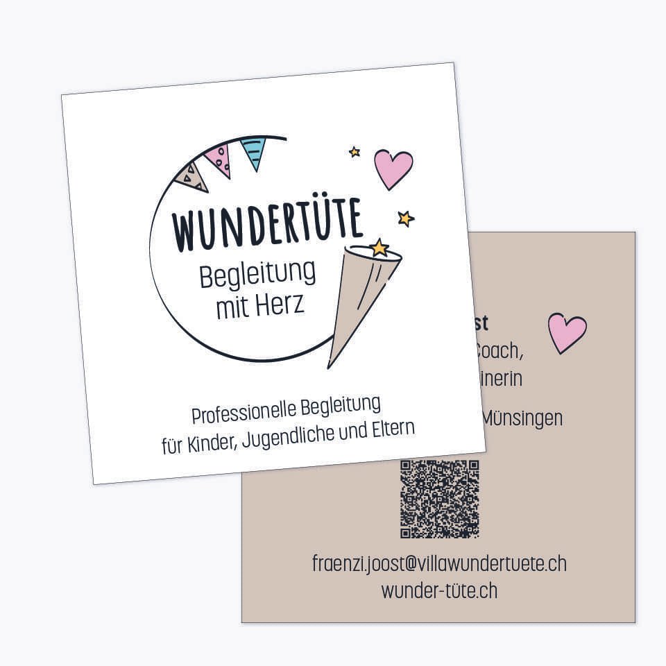 Wundertüte Visitenkarte Fränzi Joost