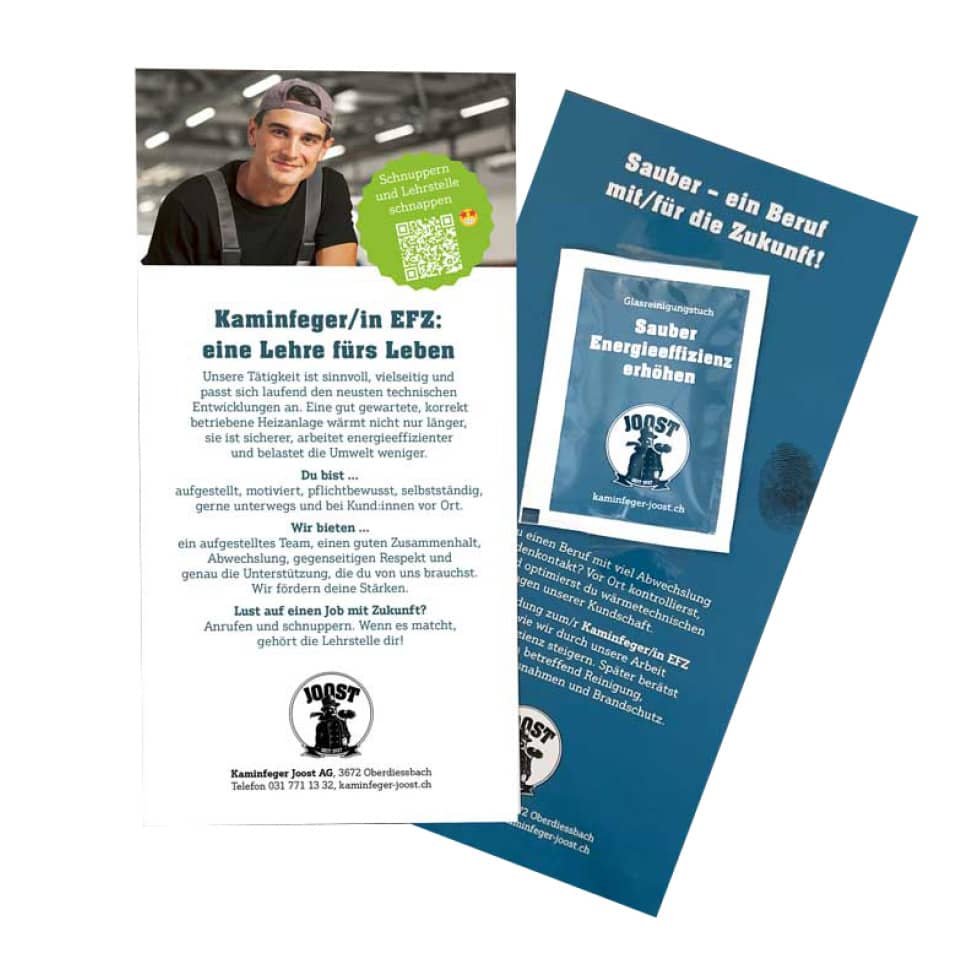 Karte Kaminfeger «Lernende gesucht»