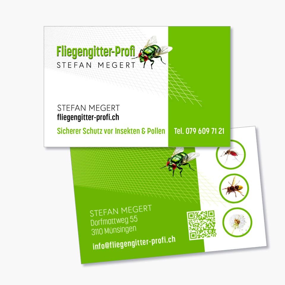 Visitenkarten Fliegengitter-Profi Stefan Megert