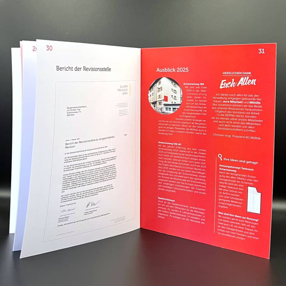 BERNA Baugenossenschaft Jahresbericht 24
