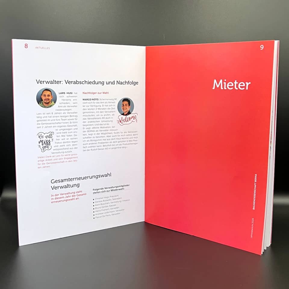 BERNA Baugenossenschaft Jahresbericht Innen 24